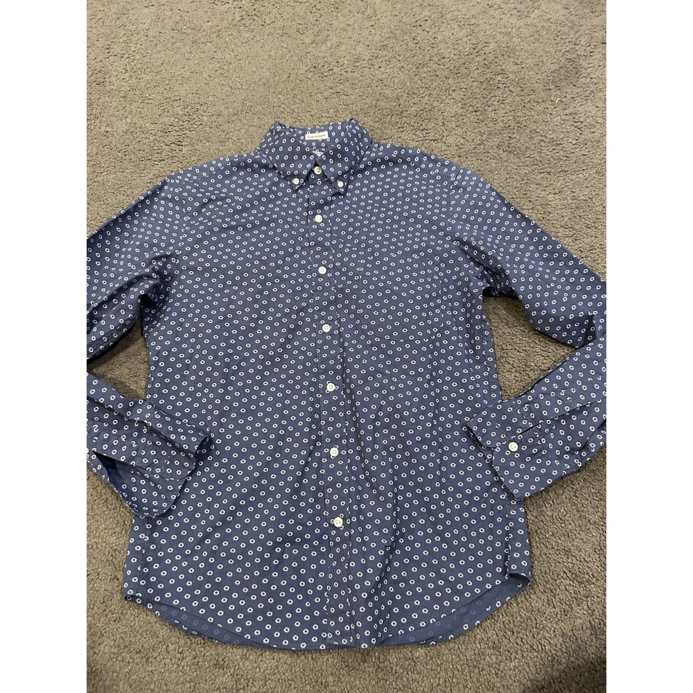 J.Crew Men's Blue Button Up Casual Shirt‎ Slim Untucked - Size S